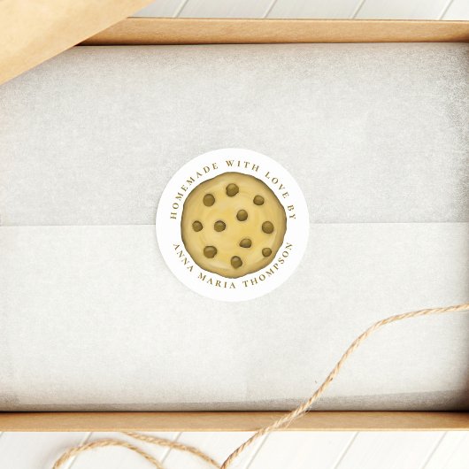 かわいいコookie 愛を込めて手作りの夢のようなお菓子 ラウンドシール