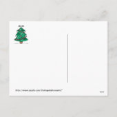 かわいいゴシックのクリスマスツリー シーズンポストカード (裏面)
