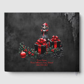 かわいいゴシックのクリスマス小妖精や小人。 ゲストブック (裏面)