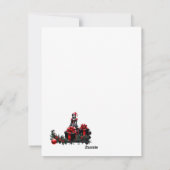 かわいいゴシックのクリスマス小妖精や小人。 シーズンカード (裏面)