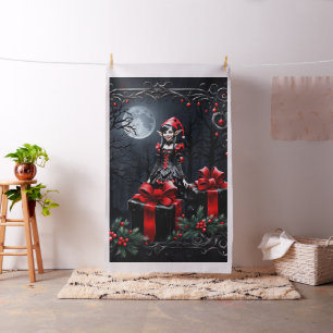かわいいゴシックのクリスマス小妖精や小人。 ファブリック