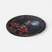 かわいいゴシックのクリスマス小妖精や小人。 ペーパープレート (アングル)