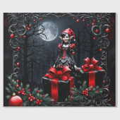 かわいいゴシックのクリスマス小妖精や小人。 ラッピングペーパー (フラット)