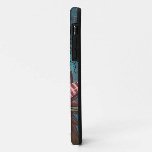 かわいいゴシックの妖精とフクロウのファンタジーアートiPhoneケース Case-Mate iPhoneケース (裏面/左)