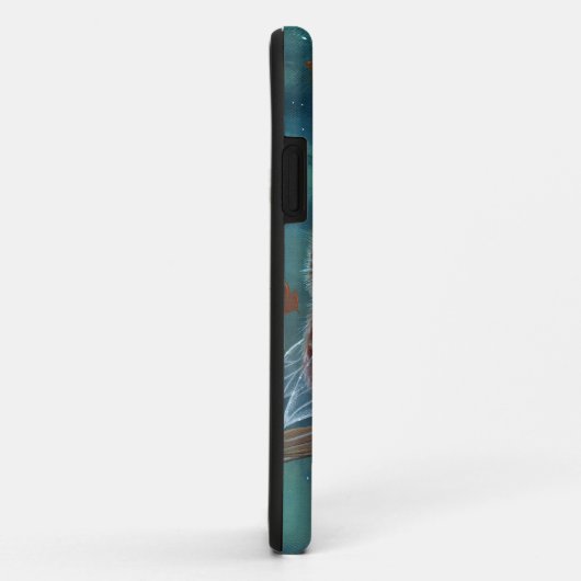 かわいいゴシックの妖精とフクロウのファンタジーアートiPhoneケース Case-Mate iPhoneケース (裏面/右)