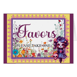 かわいいゴシックガーデンシュガースカルウィズカード