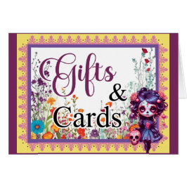 かわいいゴシックガーデン砂糖スカルギフトnカード