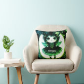 かわいいゴシックガールズキュートゴシックパーソナライズされたチビ(小さくかわいく書いた感じ) クッション (椅子)