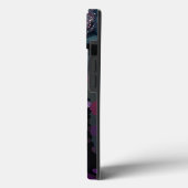 かわいいゴシックガールパープルブラックファンタジーアート Case-Mate iPhoneケース (裏面 / 左)