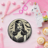 かわいいゴシックガール ペーパープレート (パーティー)