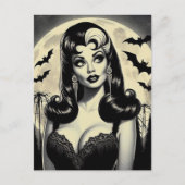 かわいいゴシックガール ポストカード (正面)