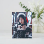 かわいいゴシックコスプレポートレート ポストカード (スタンド正面)