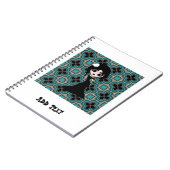 かわいいゴシックロリータアートデコ女子 ノートブック (左側)