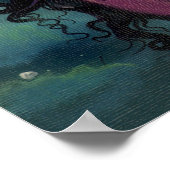 かわいいゴシック様式の大目フェアリー・アート ポスター (角)