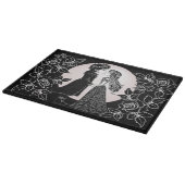 かわいいゴシックEmoキッズキスバレンタインデー カッティングボード (角)