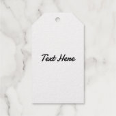 かわいいゴシックEmoキッズキスバレンタインデー ギフトタグ (裏面)