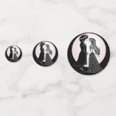 かわいいゴシックEmoキッズキスバレンタインデー コンフェッティ (正面)