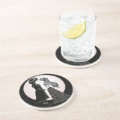 かわいいゴシックEmoキッズキスバレンタインデー コースター (側面)