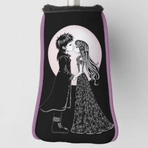 かわいいゴシックEmoキッズキスバレンタインデー ゴルフヘッドカバー