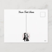 かわいいゴシックEmoキッズキスバレンタインデー シーズンポストカード (裏面)