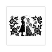 かわいいゴシックEmoキッズキスバレンタインデー セルフインキングスタンプ (デザイン)