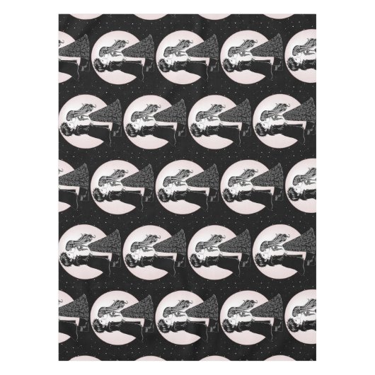 かわいいゴシックEmoキッズキスバレンタインデー テーブルクロス (正面)