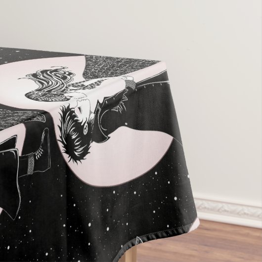 かわいいゴシックEmoキッズキスバレンタインデー テーブルクロス (インサイチュ)