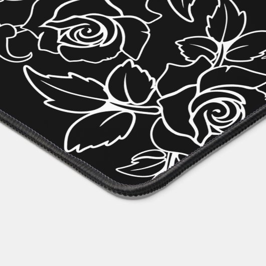 かわいいゴシックEmoキッズキスバレンタインデー デスクマット (コーナー)