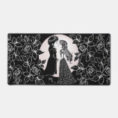 かわいいゴシックEmoキッズキスバレンタインデー デスクマット (正面)