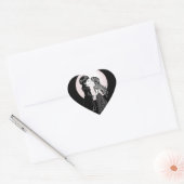 かわいいゴシックEmoキッズキスバレンタインデー ハートシール (封筒)