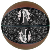 かわいいゴシックEmoキッズキスバレンタインデー バスケットボール (正面)