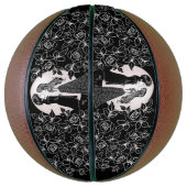 かわいいゴシックEmoキッズキスバレンタインデー バスケットボール (縦)