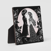 かわいいゴシックEmoキッズキスバレンタインデー フォトプラーク (正面)