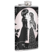 かわいいゴシックEmoキッズキスバレンタインデー フラスク (右)