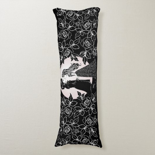 かわいいゴシックEmoキッズキスバレンタインデー ボディピロー (正面縦)