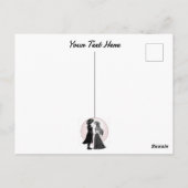 かわいいゴシックEmoキッズキスバレンタインデー ポストカード (裏面)