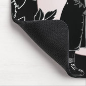 かわいいゴシックEmoキッズキスバレンタインデー マウスパッド (コーナー)