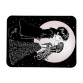 かわいいゴシックEmoキッズキスバレンタインデー マグネット (横)