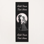 かわいいゴシックEmoキッズキスバレンタインデー ヨガマット (正面)