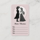 かわいいゴシックEmoキッズキスバレンタインデー 名刺 (正面)