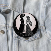 かわいいゴシックEmoキッズキスバレンタインデー 缶バッジ (インサイチュ)