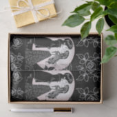 かわいいゴシックEmoキッズキスバレンタインデー 薄葉紙 (ギフト)