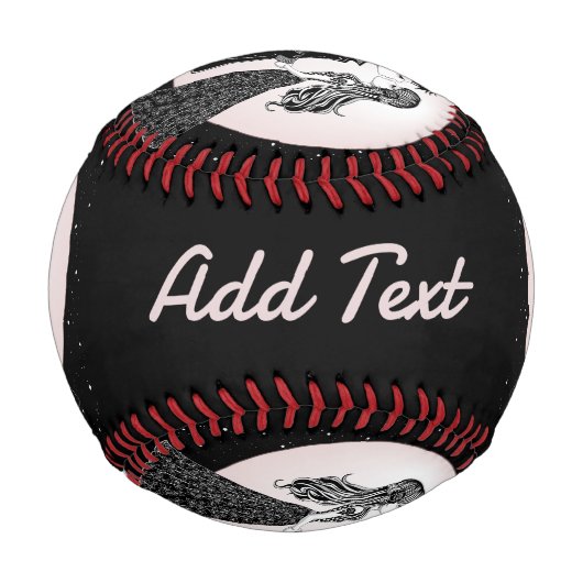 かわいいゴシックEmoキッズキスバレンタインデー 野球ボール (正面)