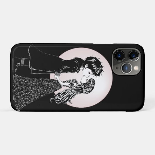 かわいいゴシックEmoキッズキスバレンタインデー Case-Mate iPhoneケース (裏面(横))