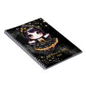 かわいいゴスガール ちびキャラ オーダーメイド ゴシックスタイル ノートブック (右側)