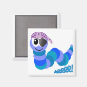 かわいいゴッキンズの海賊毛虫 マグネット (正面/裏面)