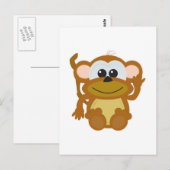 かわいいゴッキンモンキー ポストカード (正面/裏面)