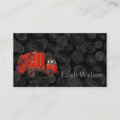 かわいいゴミのトラックごみトラックの名刺 名刺 (正面)