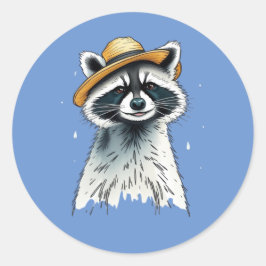 かわいいゴミ箱ルーン ラウンドシール