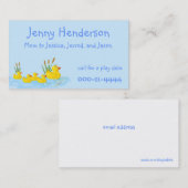 かわいいゴムはカスタムなお母さんカードを引込めます コーリングカード (正面/裏面)